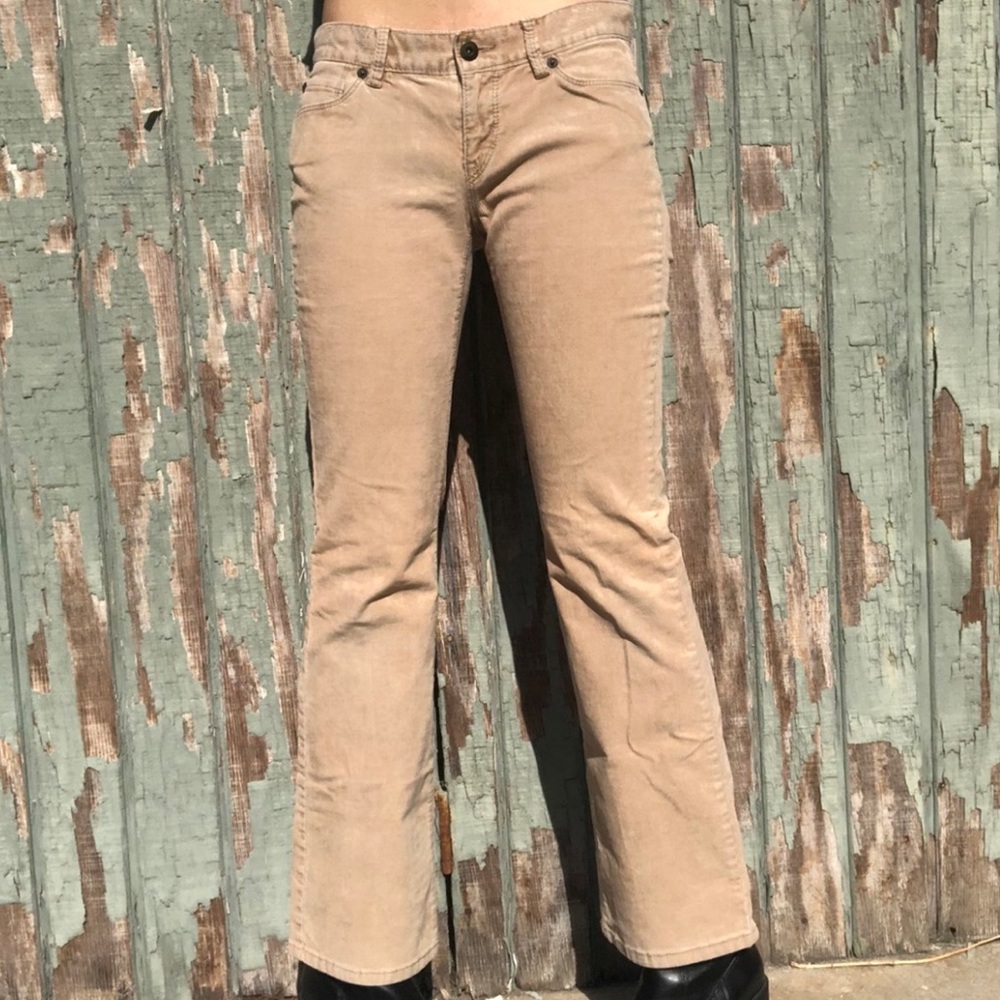 Loft beige flare pants
